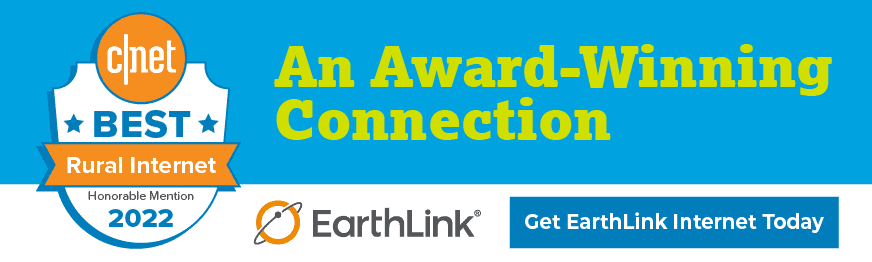 Inline ad that reads "An Award-Winning Connection. Get EarthLink Internet Today."